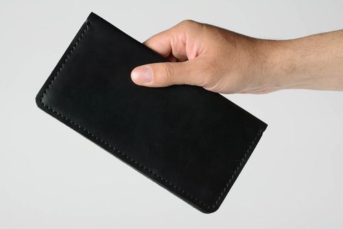Большой бумажник из натуральной кожи ручной работы красивый стильный авторский - MADEheart.com