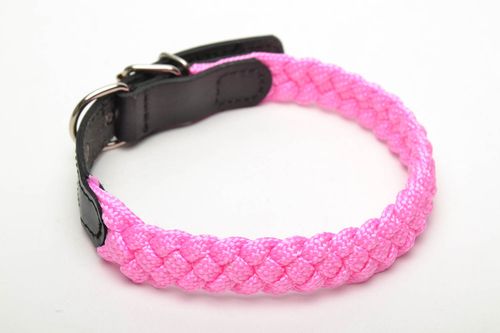Bright woven dog collar - MADEheart.com