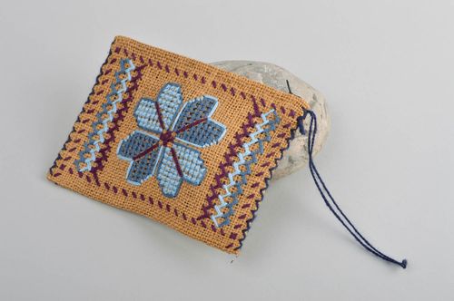 Handmade embroidered purse unusual female accessory stylish cute wallet - MADEheart.com