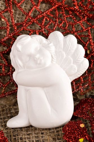 Cute handmade plaster blank figurine sculpture art creative work ideas - MADEheart.com