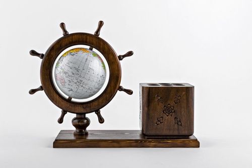Globe with pen holder - MADEheart.com