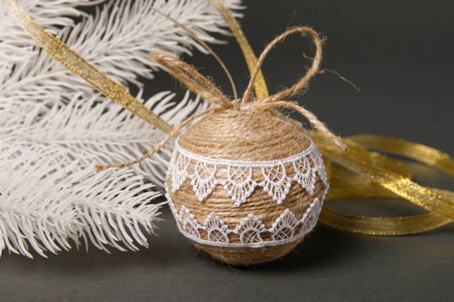 Decoro natalizio fatto a mano addobbo natalizio pallina decorativa di Natale - MADEheart.com