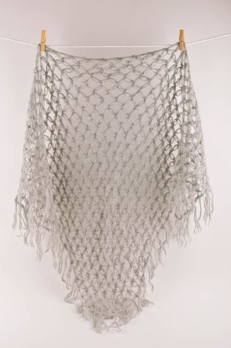 Вязаная шаль ручной работы вязаная вещь ажурная шейный платок женский красивый - MADEheart.com
