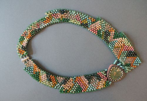 Beaded necklace-collar - MADEheart.com