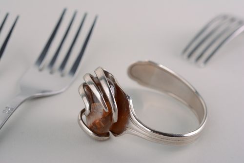 Metall Armband mit Naturstein Handarbeit - MADEheart.com
