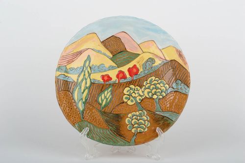 Plato de cerámica hecho a mano  decoración de interior regalo original de amigos - MADEheart.com