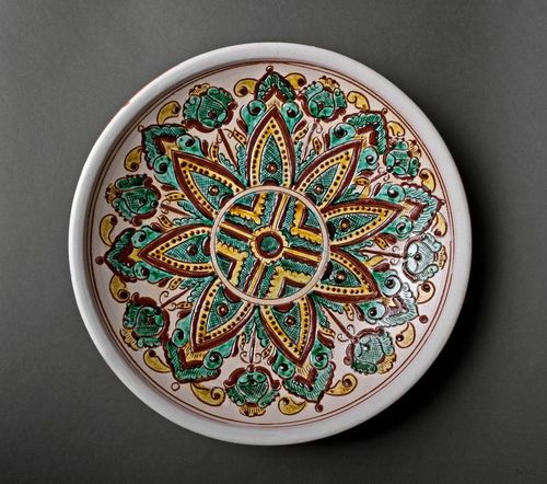 Декоративная тарелка в этническом стиле - MADEheart.com