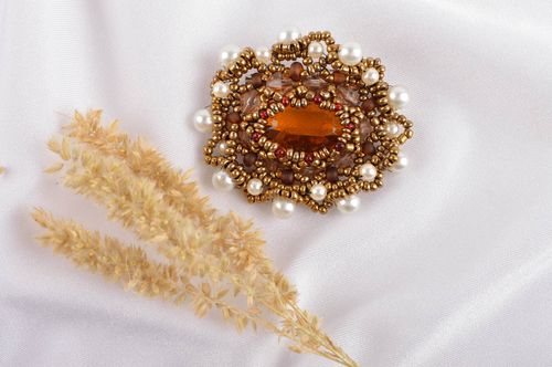 Spilla di moda fatta a mano accessori originali dautore bigiotteria donna - MADEheart.com