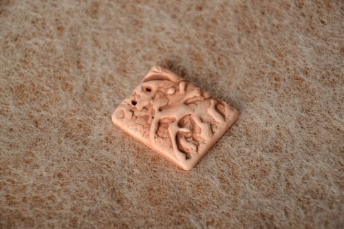 Beautiful handmade designer clay craft blank for pendant making DIY - MADEheart.com