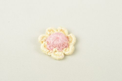 Handmade brooch jewelry making crochet accessory jewellery making supplies - MADEheart.com
