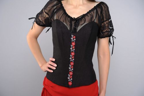 Ensemble de vêtements: jupe, chemisier, corset - MADEheart.com