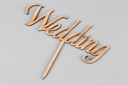 Holzschild Wedding - MADEheart.com
