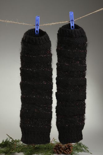 Calentadores de piernas tejidos accesorios de mujer artesanales regalo original - MADEheart.com