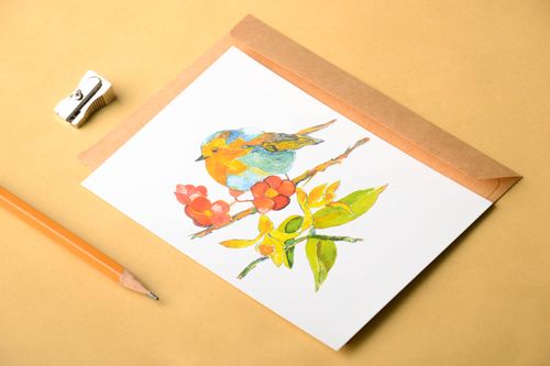 Gruß Karte handmade Künstler Karte originelle schöne Karte Grußkarte Papier  - MADEheart.com