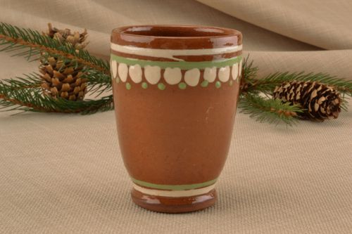 Painted ceramic shot glass - MADEheart.com