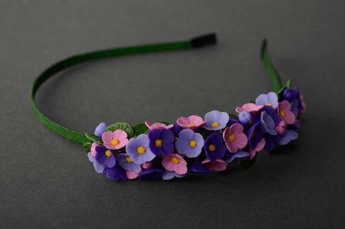 Handmade Haarreif mit Blumen - MADEheart.com