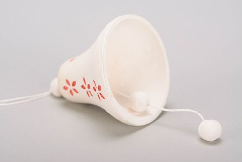 Bell made of white clay - MADEheart.com