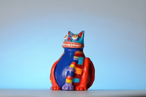 Estatueta de cerâmica Gato - MADEheart.com