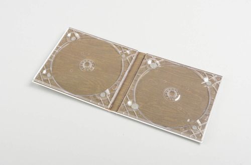 Caja para discos artesanal de papel delicada estuche de cd accesorio de boda - MADEheart.com