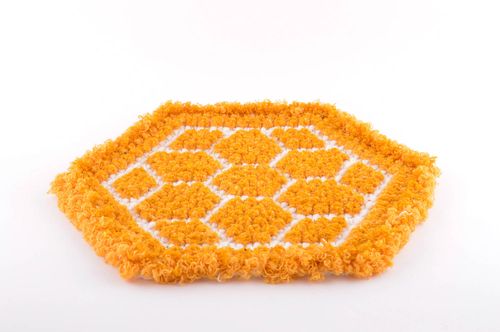 Unusual handmade woven napkin textile table napkin design decorative use only - MADEheart.com