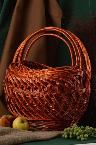 Набор плетеных корзин ручной работы изделия из лозы подарок женщине 4 штуки - MADEheart.com