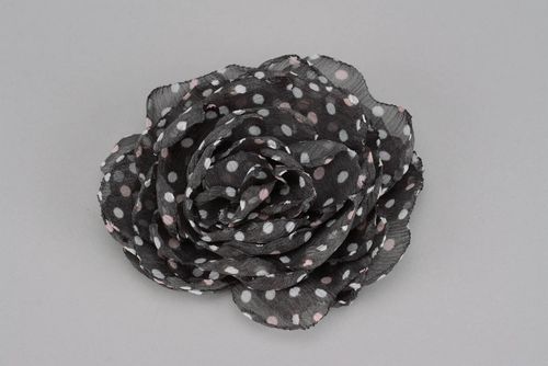 Broche-barrette fleur en mousseline artificielle - MADEheart.com