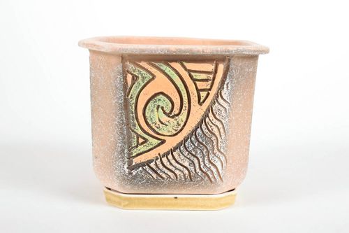 Keramik-Blumentopf Quadrat - MADEheart.com