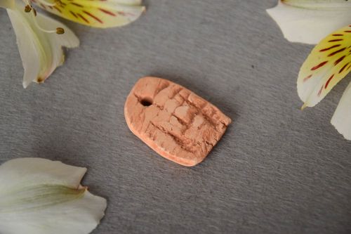 Unusual beautiful craft blank for DIY clay pendant designer jewelry making - MADEheart.com