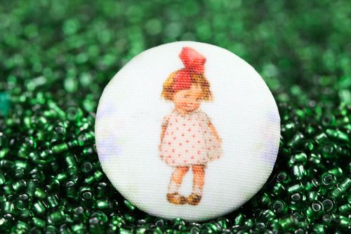 Beautiful handmade fabric button needlework accessories fittings for clothes - MADEheart.com