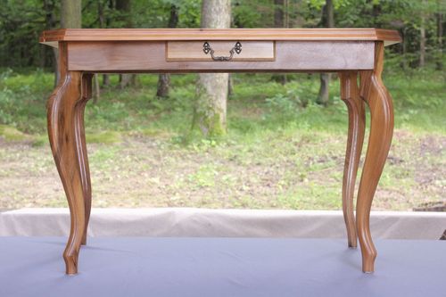 Mesa de café de madeira em xadrez  - MADEheart.com