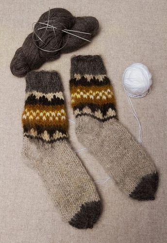 Calzini di lana per donna fatti a mano Abbigliamento da donna Calzini caldi - MADEheart.com
