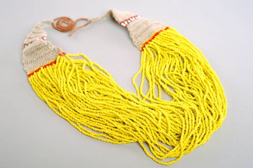 Mehrreihige Halskette im ethnischen Stil - MADEheart.com