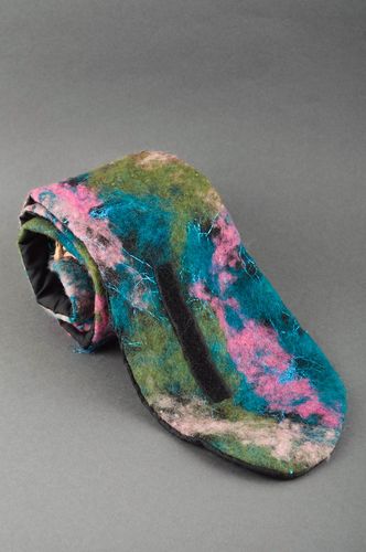 Cinturón de fieltro de colores hecho a mano accesorio de moda ropa femenina - MADEheart.com