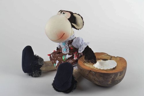 Stoff Tier handmade Affe Kuscheltier Geburtstag Geschenk Kinder Spielzeug bunt - MADEheart.com