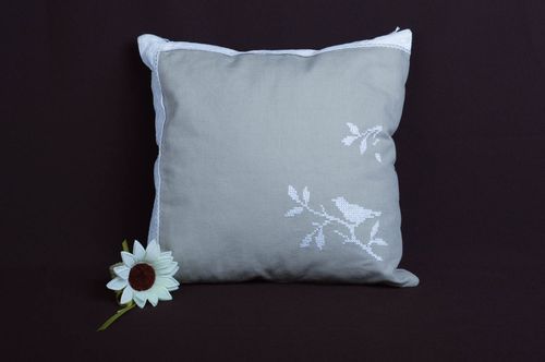 Handmade soft cushion throw pillow design interior decorating gift ideas - MADEheart.com
