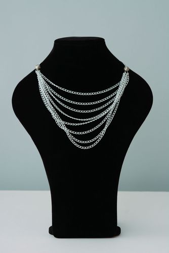 Womens necklace made of chains - MADEheart.com
