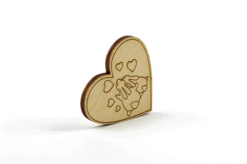 Pieza para pintar hecha a mano decoración creativa regalo original Corazón - MADEheart.com