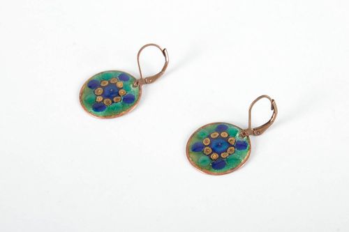 Copper earrings Glade - MADEheart.com