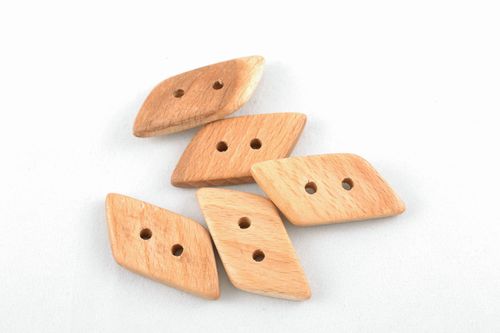 Ensemble de boutons en bois décoratifs pour scrapbooking - MADEheart.com