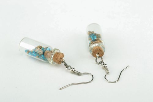 Long earrings Bottles - MADEheart.com