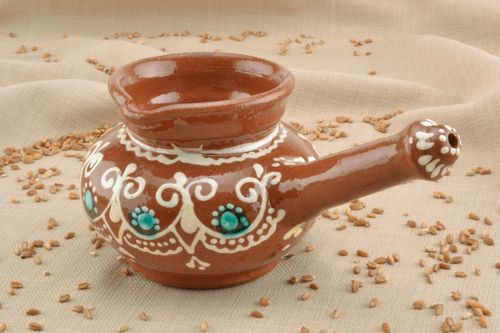 Cezve de cerâmica artesanal pintado  - MADEheart.com