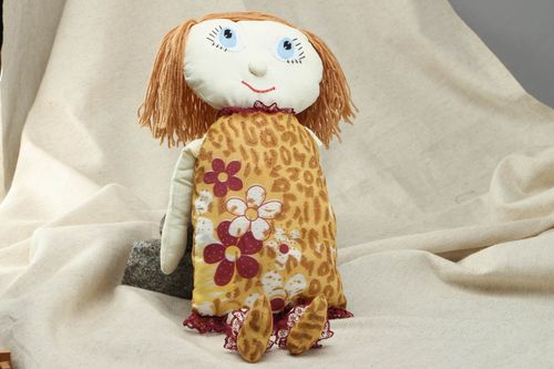 Puppe Kuschelkissen für Kinder Geschenkidee Hausdeko - MADEheart.com