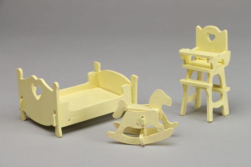 Conjunto de móveis para bonecas - MADEheart.com