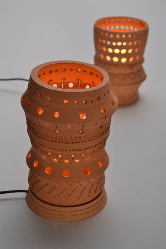 Lampadario in ceramica fatto a mano lampada da tavolo idea regalo romantico - MADEheart.com