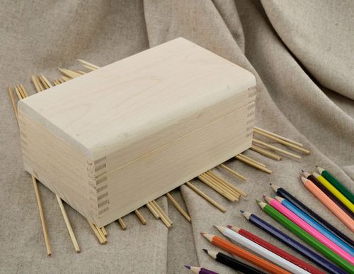 Caja de madera inacabada  - MADEheart.com