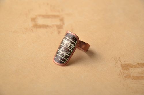 Handmade Ring aus Kupfer  - MADEheart.com