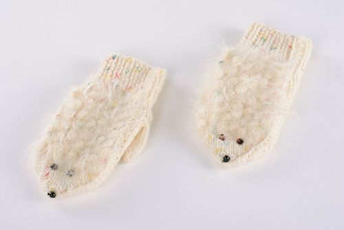 Mitaines tricotées au crochet en laine originales - MADEheart.com