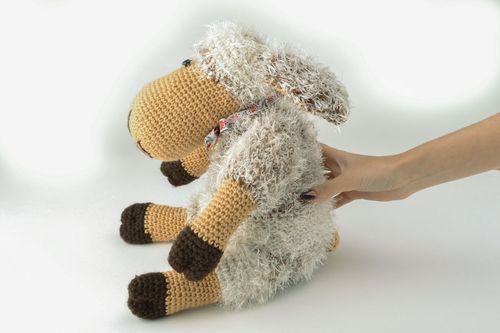 Homemade crochet toy Sheep - MADEheart.com