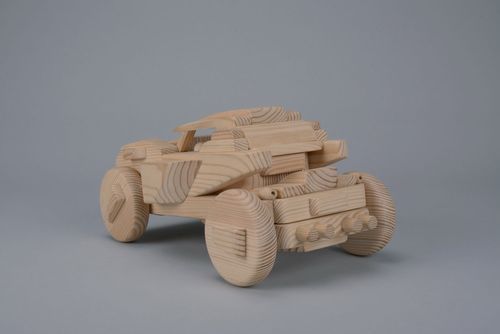 Petite voiture en bois artisanal pour garçon - MADEheart.com