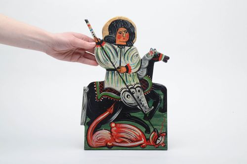 Народная икона святого Георгия Победоносца  - MADEheart.com